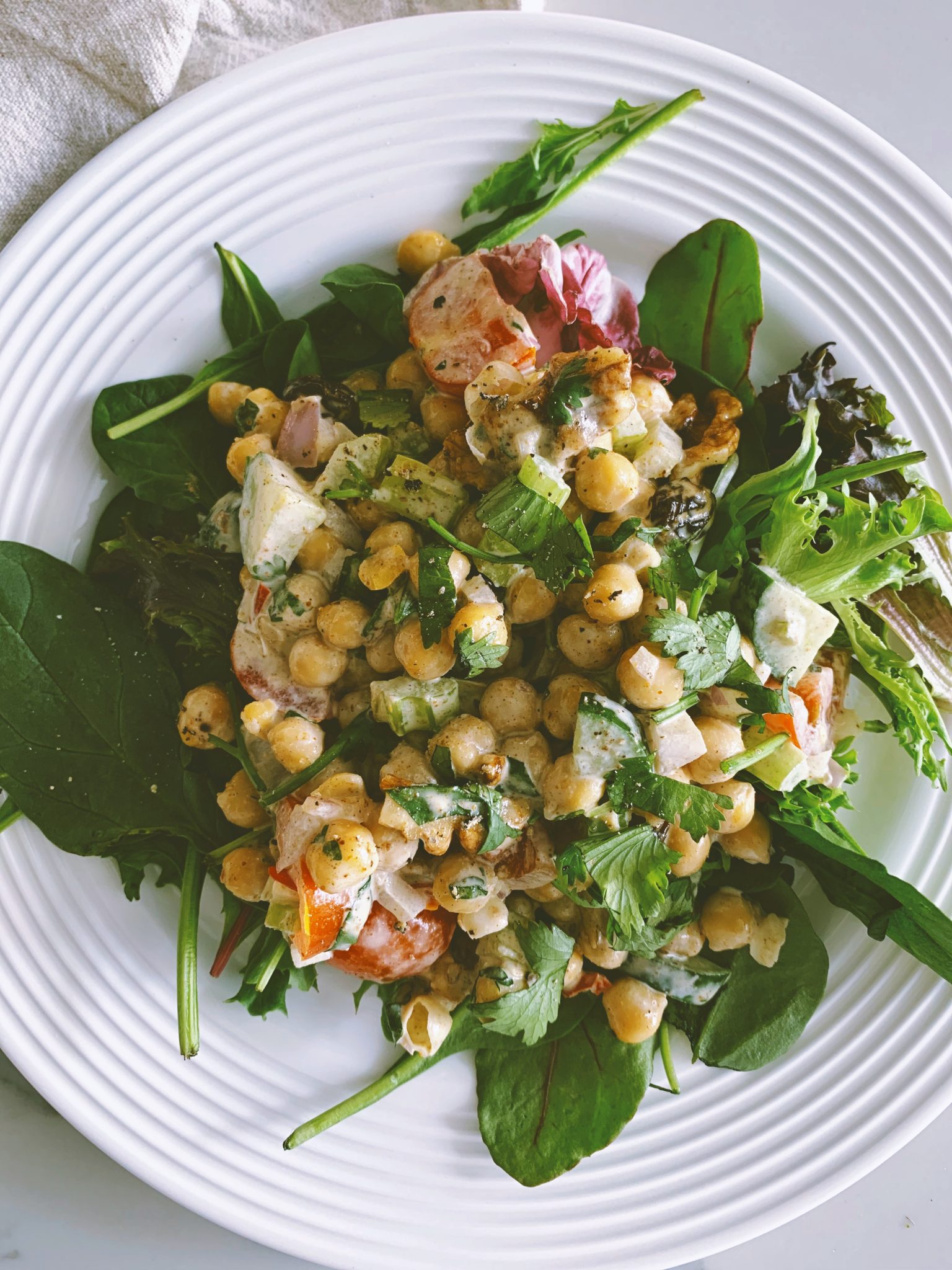 Chickpea Curry Salad Healthy Ish And Happy