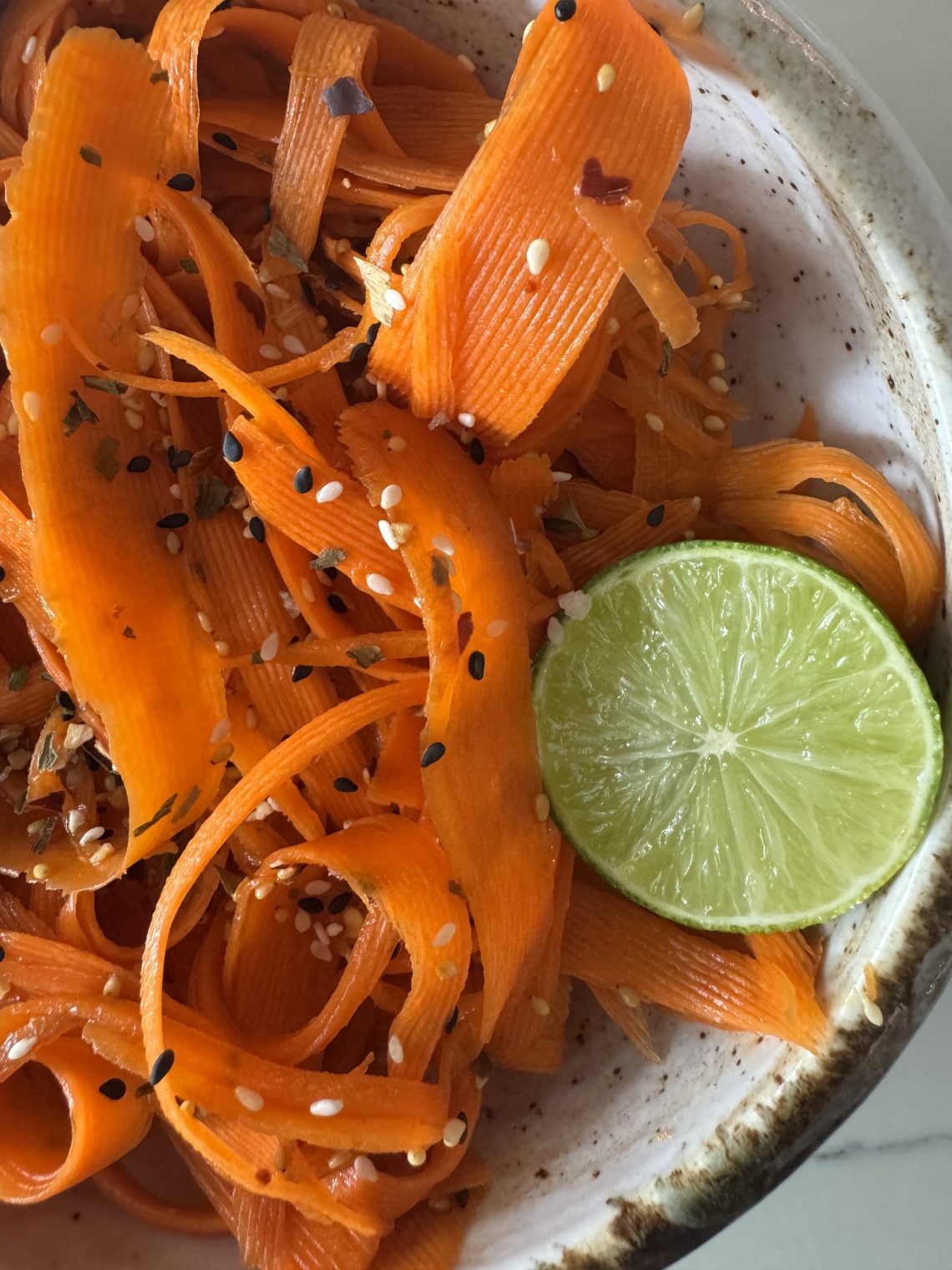 Viral Carrot Ribbon Salad